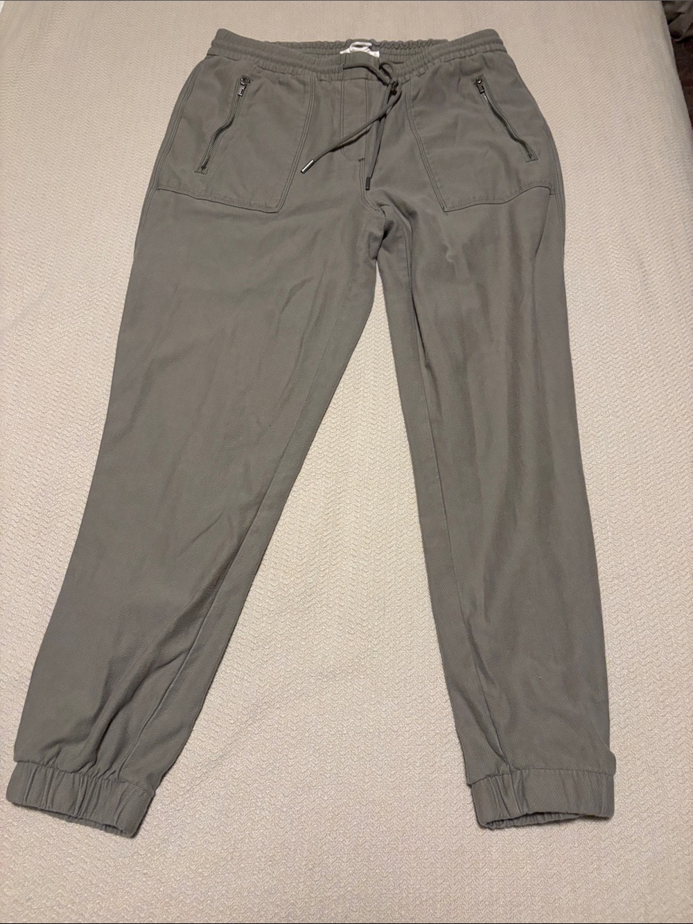 C&C California Olive Green Drawstring Jogger Pants